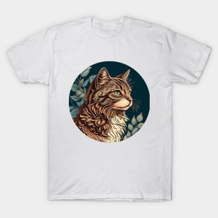 Purrfect Cat Vintage Lover Design T-Shirt